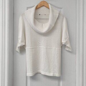 Bianca Nygard - Cowl Neck 3/4 Length Sleeve Chic Sweater